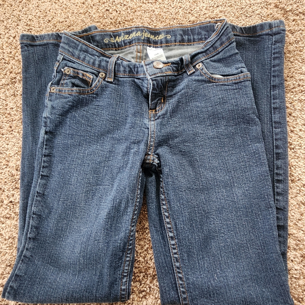 Arizona Jean Company Girls Classic Blue Straight Cut Jeans